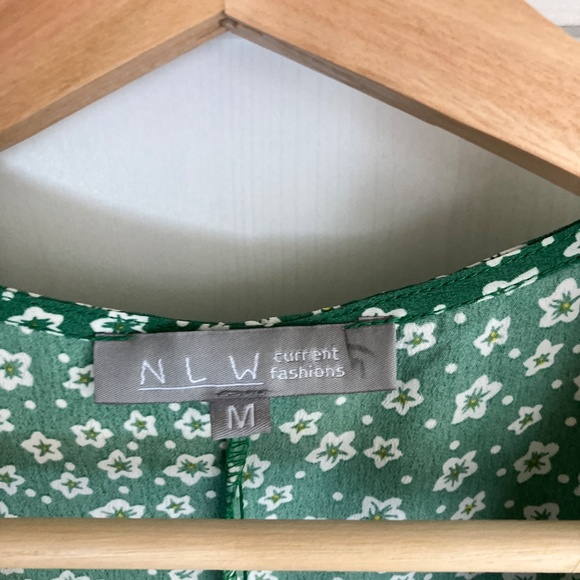 NLW green wrap dress - Picture 6 of 7